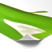 Grün- und Orangenspiraldesign Poster (Ecke)