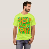 Grün- und Orangenspirale T-Shirt (Vorne ganz)