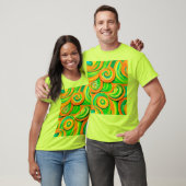 Grün- und Orangenspirale T-Shirt (Unisex)