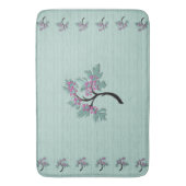 Grün und Plum Badematte (Vorderseite Vertikal)