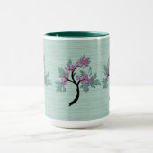 Grün und Plum Tasse (Zentrum)