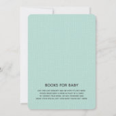 Grün und rosa Blüten in der Oven Twins Kinderdusch Einladung (Rückseite)