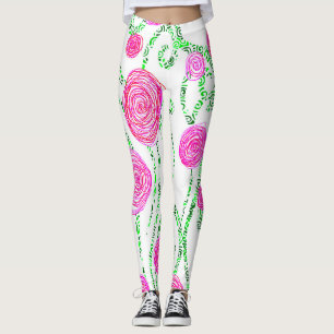 Grün und Rosa Leggings