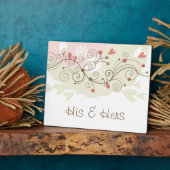 Grün-und Rosa-Locken-Valentinsgrüße Fotoplatte (Seite)
