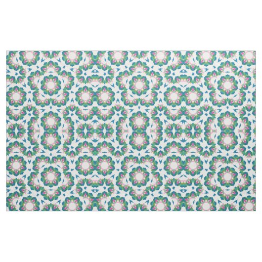 Grün und Rosa Stoff (Fat Quarter (45,7 x 55,9 cm))