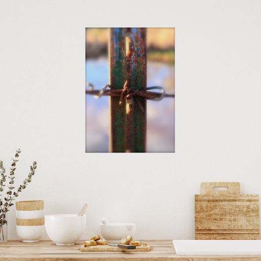 Grün und Rost Poster (Küche)