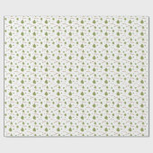 Grün- und Rostgarn Hühnerhühner-Wrapping Paper Geschenkpapier (Flach)