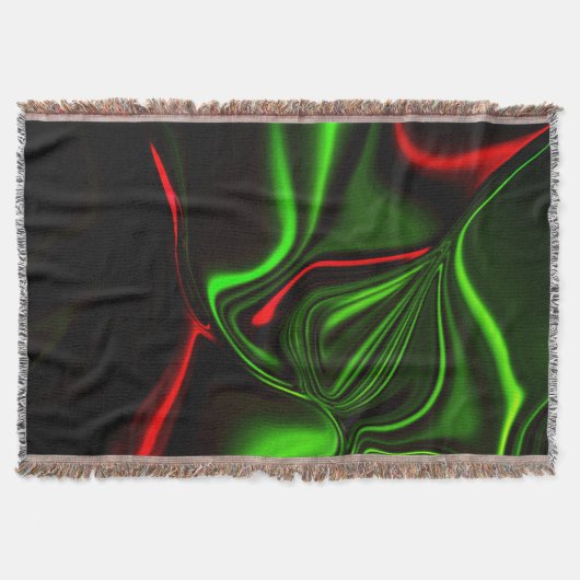 Grün und rot gekrümmte Linien über dunkelgrünem Fo Decke (Vorderseite)