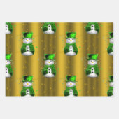 Grün und Rot Geschenkpapier Set (Vorderseite 3)