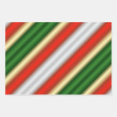 Grün und Rot Geschenkpapier Set (Vorderseite 2)
