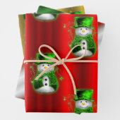 Grün und Rot Geschenkpapier Set (Beispiel)