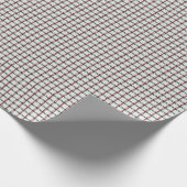 Grün und Rot Gingham Geschenkpapier (Ecke)