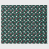 Grün und Rot Kariert - Gemütlicher Urlaub Geschenkpapier (Flach)