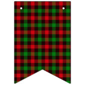 Grün und Rot Kariert Wimpelkette (Erste Fahne)