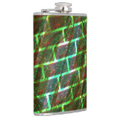 Grün und Rot, Kratzer und Wandeffekt Flachmann (Rechts)