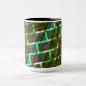 Grün und Rot, Kratzer und Wandeffekt Tasse (Zentrum)