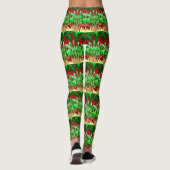 Grün und Rot Leggings (Rückseite)