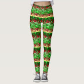 Grün und Rot Leggings (Vorderseite)