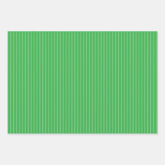 Grün und Rot Pinstripes Weihnachtsmuster Geschenkpapier Set (Vorderseite 3)