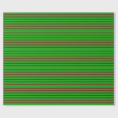 Grün und Rot Streifen Geschenkpapier (Flach)