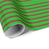 Grün und Rot Streifen Geschenkpapier (Rolleneckpunkt)