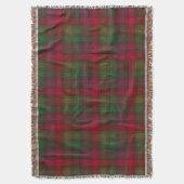 Grün und Rot, Tartan Decke (Vorderseite Vertikal)
