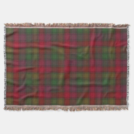 Grün und Rot, Tartan Decke (Vorderseite)