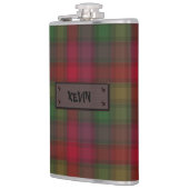 Grün und Rot, Tartan-Flasche Flachmann (Links)
