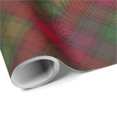 Grün und Rot, Tartan Geschenkpapier (Rolleneckpunkt)