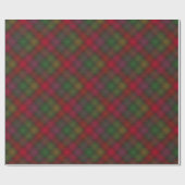 Grün und Rot, Tartan Geschenkpapier (Flach)