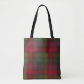 Grün und Rot, Tartan Tasche (Vorderseite)
