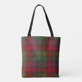 Grün und Rot, Tartan Tasche (Rückseite)