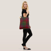 Grün und Rot, Tartan Tasche (Am Model)
