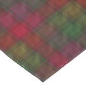 Grün und Rot, Tartan Tischdecke (Schrägansicht)