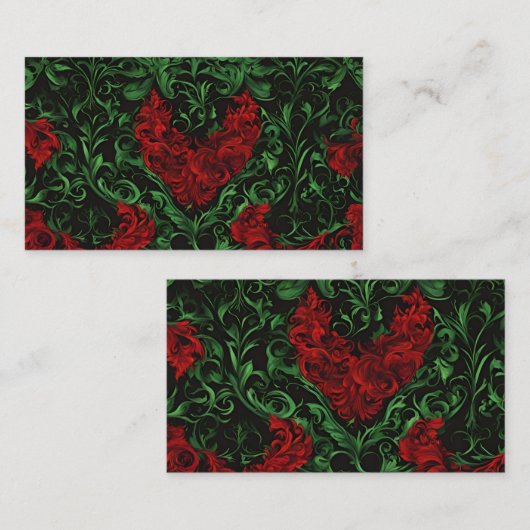 Grün und Rot Visitenkarte (Vorne/Hinten)