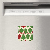 Grün und Rot Weihnachtsbaumgetränk Magnet (In Situ (Geschirrspüler))