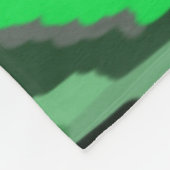 Grün und Schwarz Abstrakt Fleecedecke (Ecke)