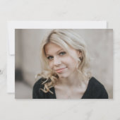 Grün und Schwarz-Eleganter Pawprint (Foto hinten) Einladung (Rückseite)