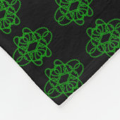 grün und schwarz fleecedecke (Ecke)
