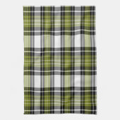 Grün und Schwarz, Kariert Geschirrtuch (Vertikal)