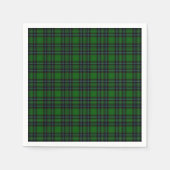 Grün und Schwarz Kariert Serviette (Vorderseite)