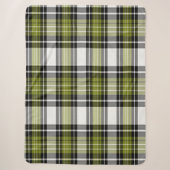 Grün und Schwarz, Kariert Sherpadecke (Vorderseite)