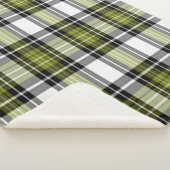 Grün und Schwarz, Kariert Sherpadecke (3/4)
