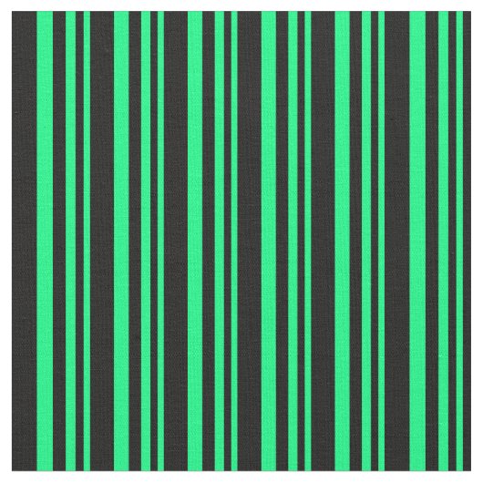 Grün- und Schwarz-Linenmuster Stoff (Nahaufnahme)