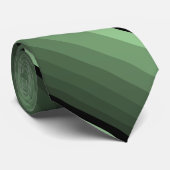 Grün und Schwarz Ombre Diagonal gestreift Krawatte (Gerollt)