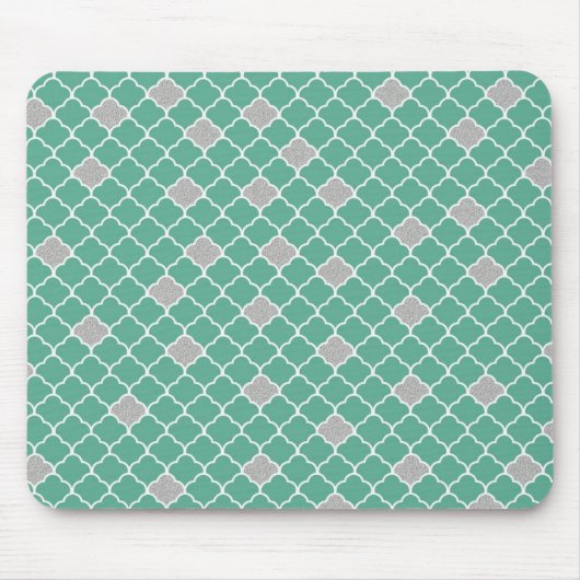 grün und silber marokkanisch mousepad (Vorne)
