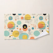 Grün und Türkis Mitte Jahrhundert Modernes Muster Badhandtuch Set (Handtuch)