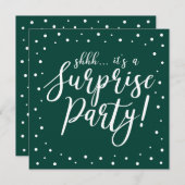 Grün und Weiß | 60. Geburtstagsparty Einladung (Vorne/Hinten)