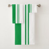 Grün und Weiß Badhandtuch Set (Insitu)
