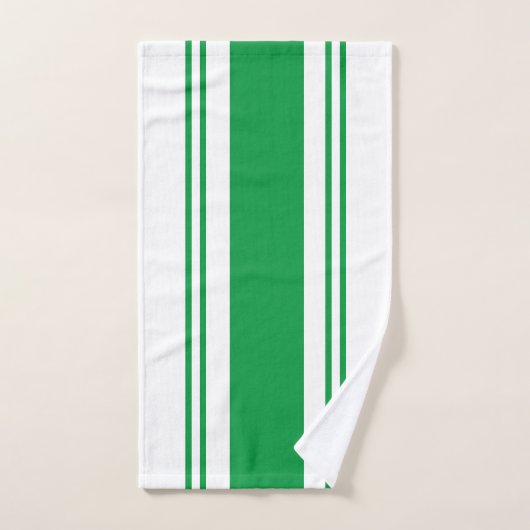 Grün und Weiß Badhandtuch Set (Handtuch)